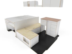 Camper Zelfbouwpakket 'Wanneroo HPL' L2H2 Mercedes Sprinter / VW Crafter