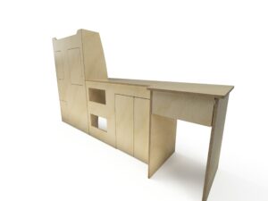 NATUREL POPULIEREN - Camper meubel Kastenwand VW T4, T5 & T6, Custom, Trafic - Lengte 2