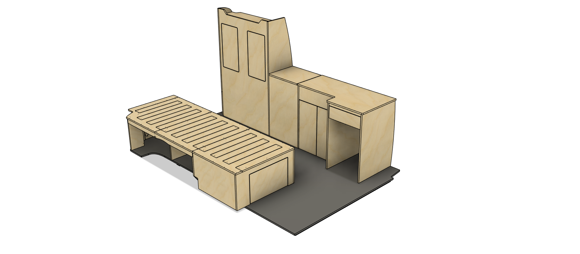 Campermeubelset 'Sydney+Brisbane' - VW Transporter T5 & T6 - Afbeelding 8