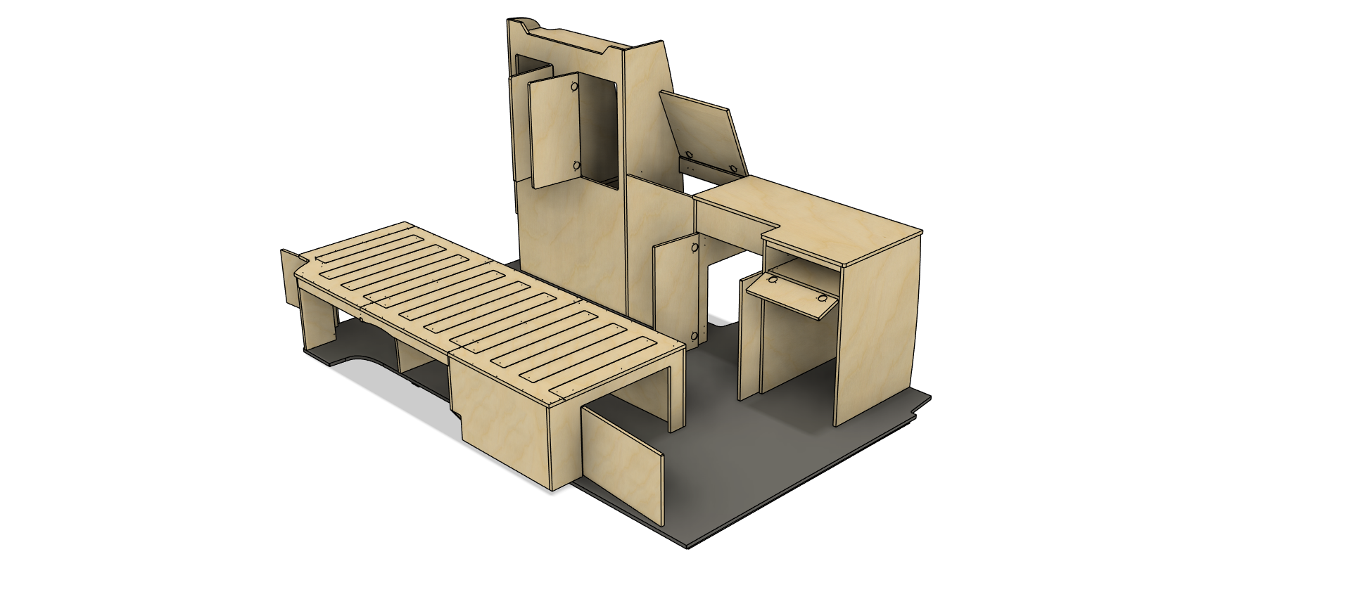 Campermeubelset 'Sydney+Brisbane' - VW Transporter T5 & T6 - Afbeelding 10