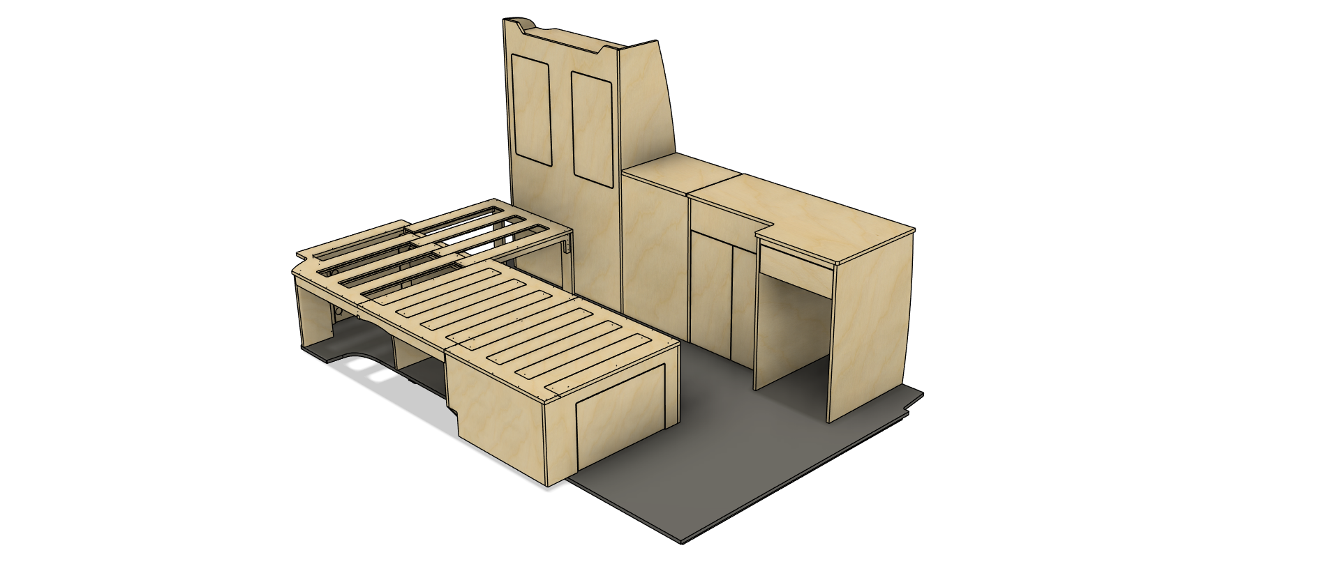 Campermeubelset 'Sydney+Brisbane' - VW Transporter T5 & T6 - Afbeelding 7