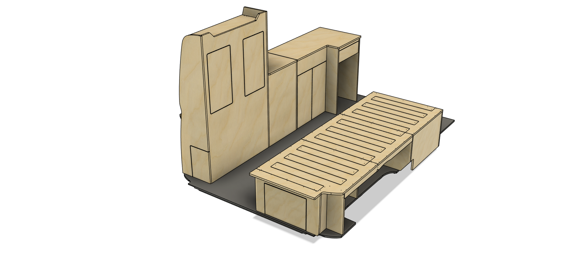 Campermeubelset 'Sydney+Brisbane' - VW Transporter T5 & T6