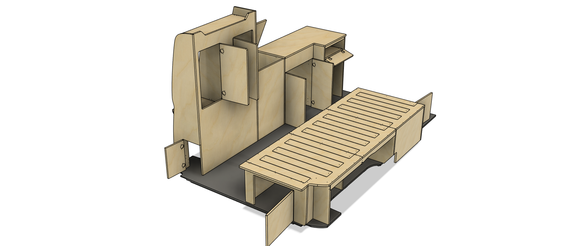 Campermeubelset 'Sydney+Brisbane' - VW Transporter T5 & T6 - Afbeelding 11