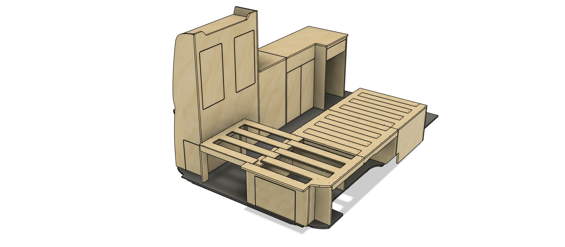 Campermeubelset 'Sydney+Brisbane' - VW Transporter T5 & T6 - Afbeelding 5