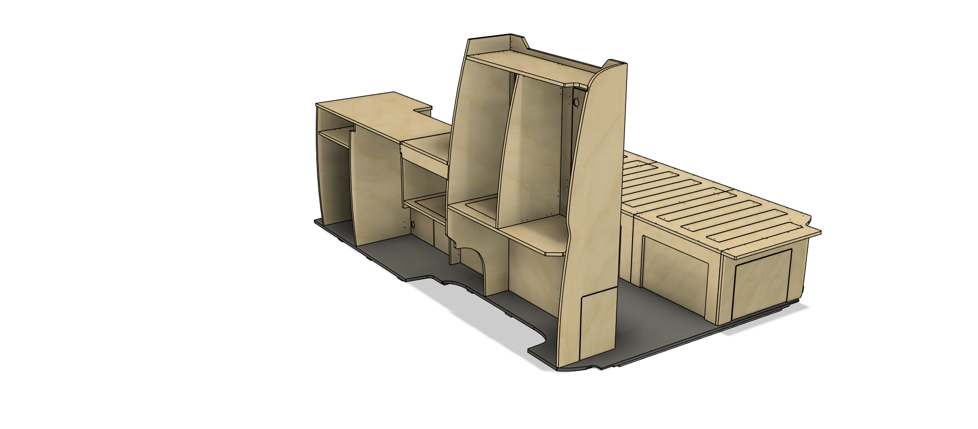 Campermeubelset 'Sydney+Brisbane' - VW Transporter T5 & T6 - Afbeelding 12