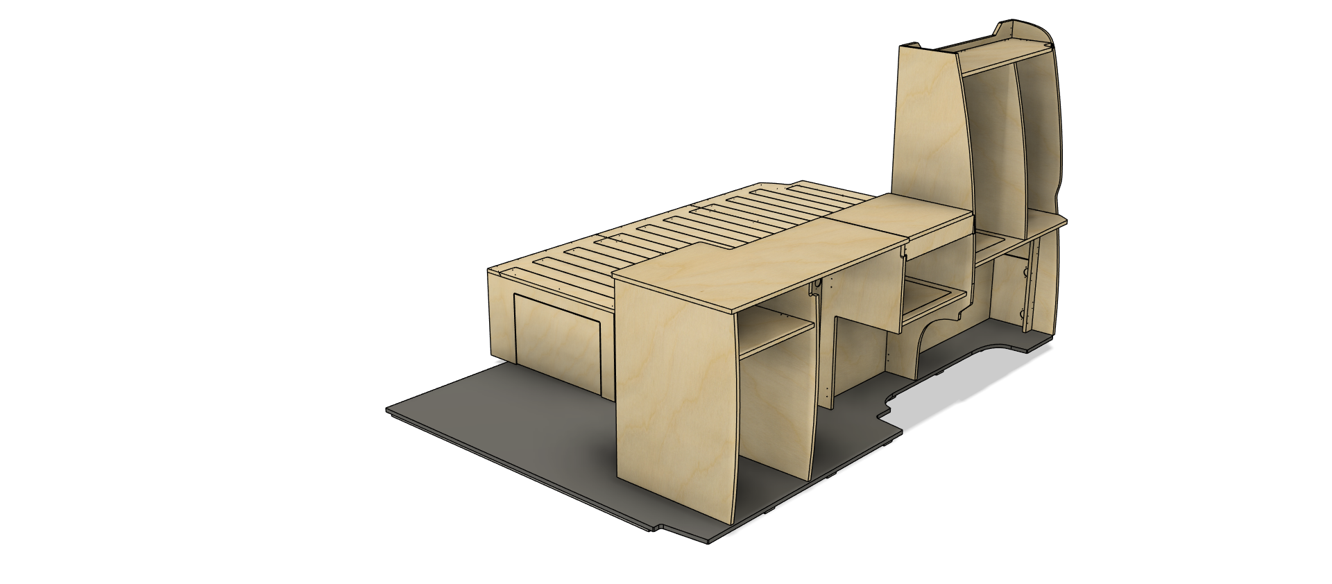 Campermeubelset 'Sydney+Brisbane' - VW Transporter T5 & T6 - Afbeelding 9