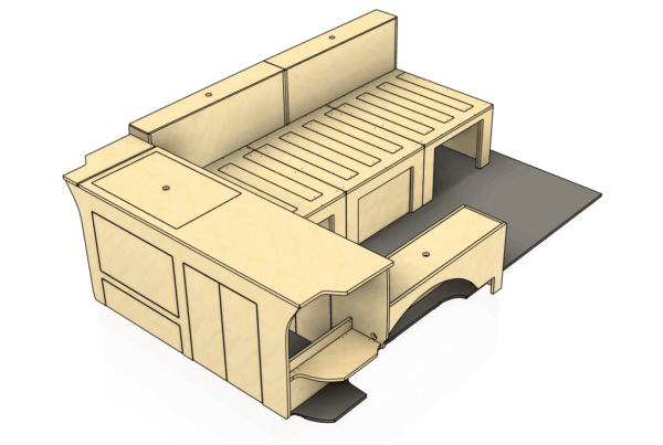 Campermeubelset ‘Townsville’ - VW Transporter T5 & T6 - Afbeelding 3