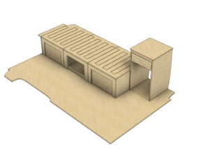 Campermeubelset 'Adelaide' - VW Transporter T5 & T6