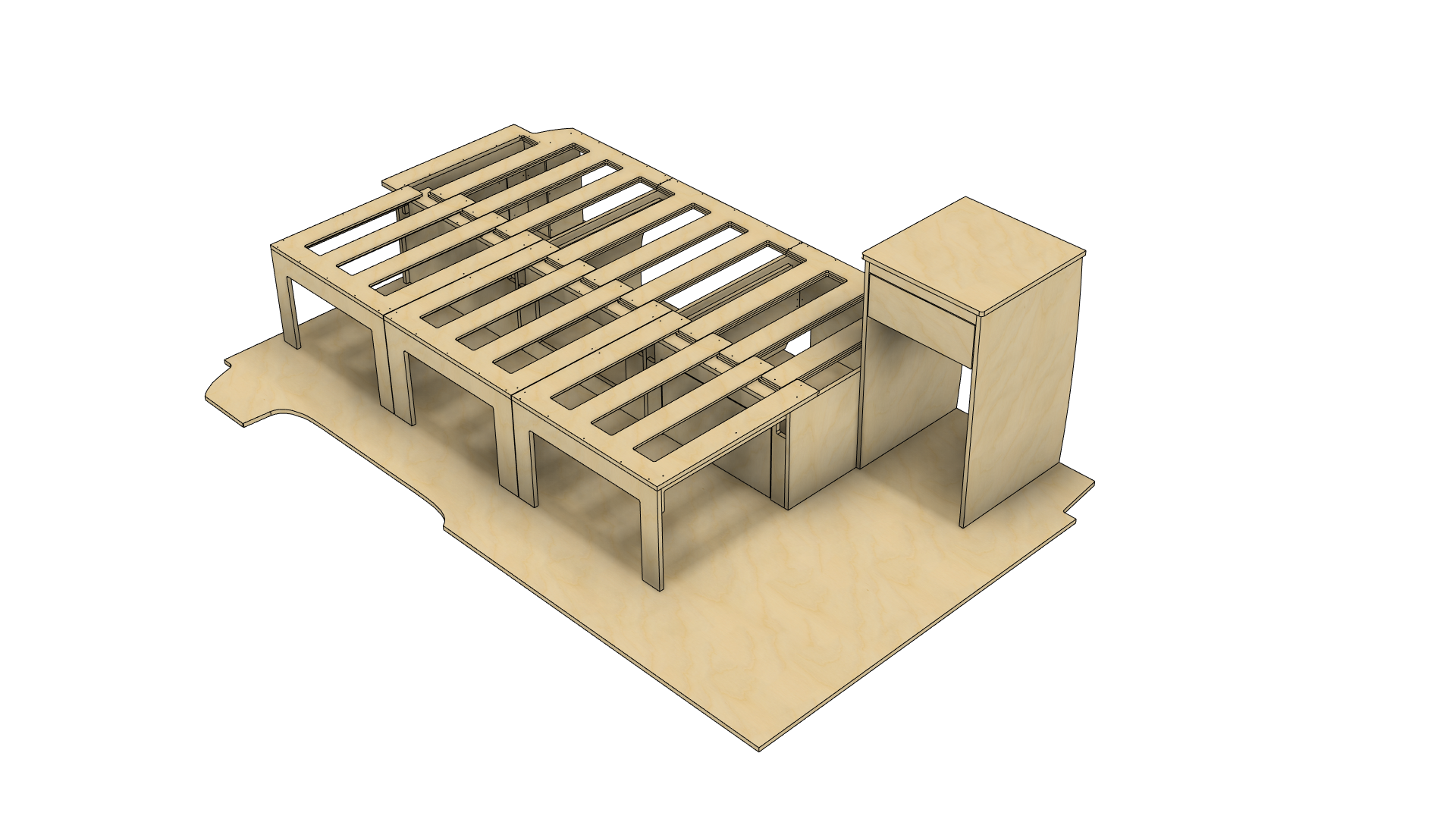 Campermeubelset 'Adelaide' - VW Transporter T5 & T6 - Afbeelding 6