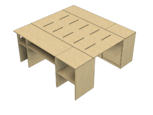 Camper Lengtebed 190cm lengte x volledige breedte bus - Universeel