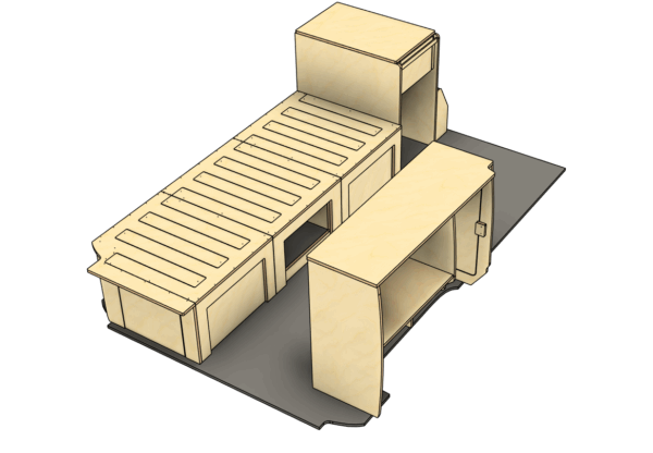 Campermeubelset ‘Fremantle’ - VW Transporter T5 & T6 - Afbeelding 3