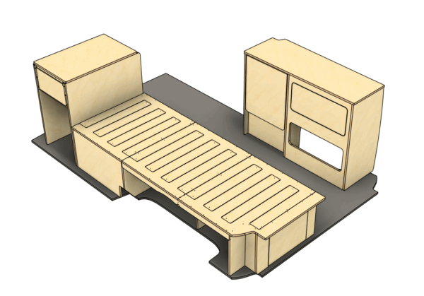 Campermeubelset ‘Fremantle’ - VW Transporter T5 & T6 - Afbeelding 4