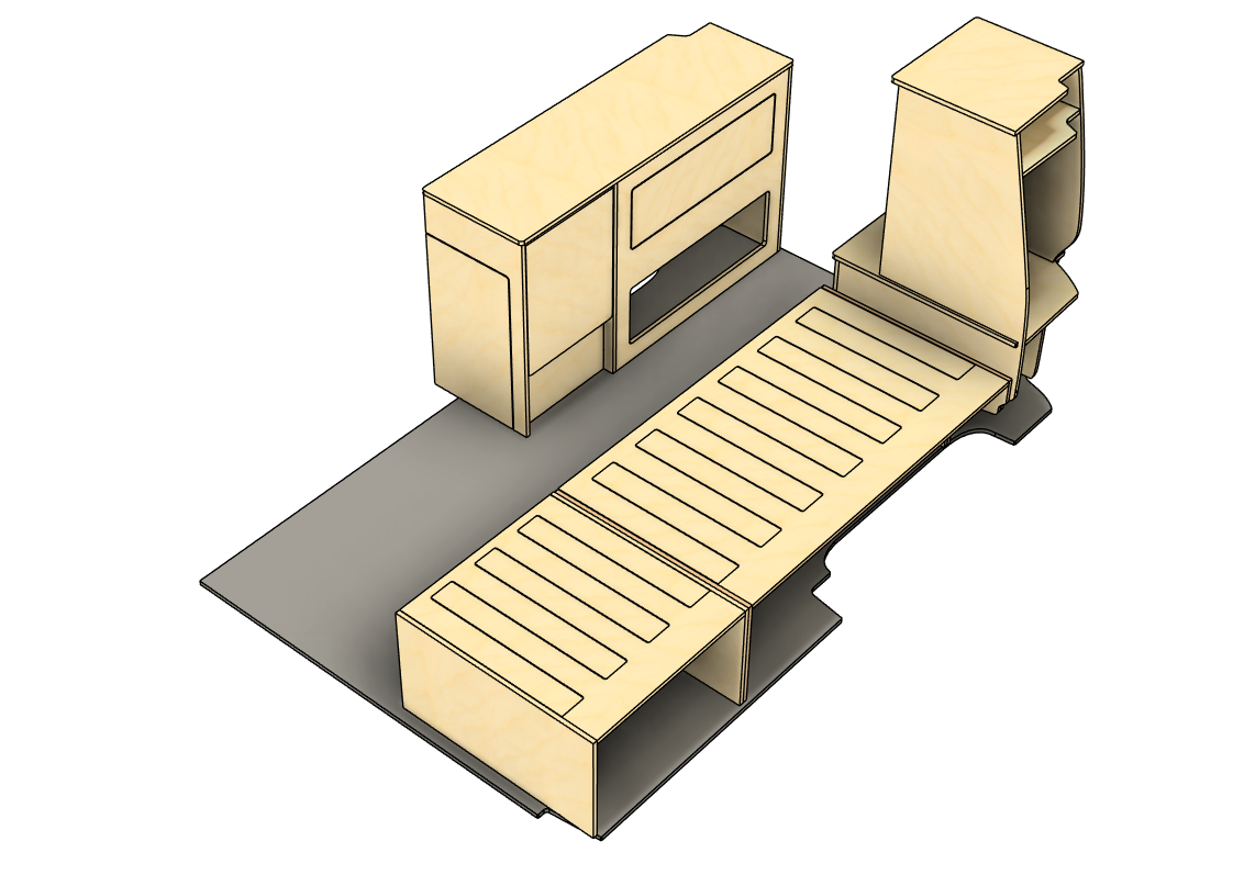 Campermeubelset ‘Alice Springs’ - VW Transporter T5 & T6 - Afbeelding 5