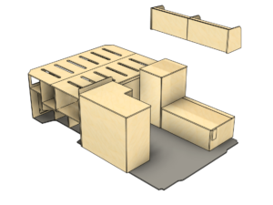 Campermeubel Zelfbouwpakket 'Hobart' - Ducato/Boxer/Jumper L2H2