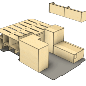 Campermeubel Zelfbouwpakket 'Hobart' - Ducato/Boxer/Jumper L2H2