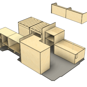 Campermeubel Zelfbouwpakket 'Cairns' - Ducato Boxer Jumper L2H2